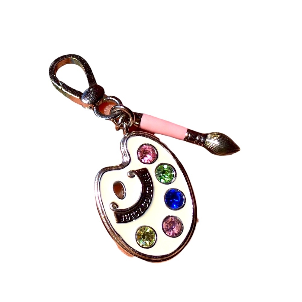 Juicy Couture Paint Brush and Pallet Charm y2k